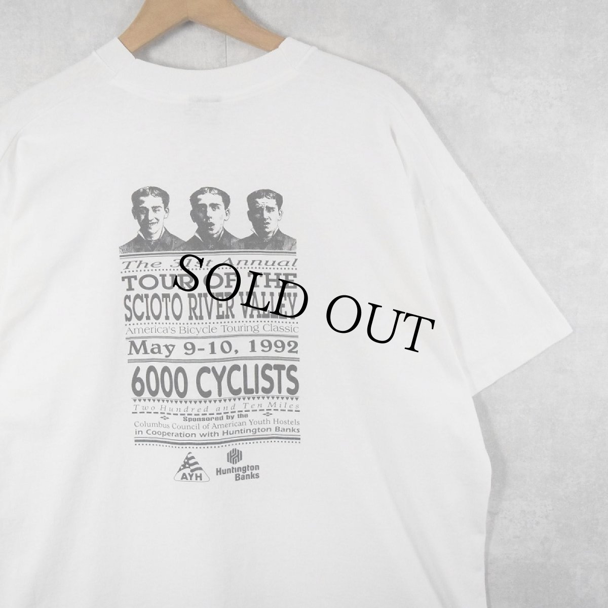 画像2: 90's TOSRV FEVER USA製 自転車ツーリングイベントプリントTシャツ XXL (2)