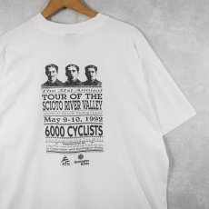 画像2: 90's TOSRV FEVER USA製 自転車ツーリングイベントプリントTシャツ XXL (2)