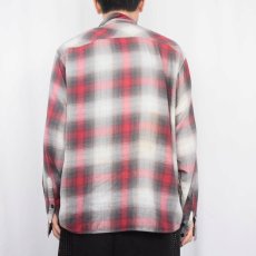 画像3: 2013AW Patagonia "ORGANIC COTTON" オンブレーチェック柄 コットン×ポリエステルシャツ M (3)