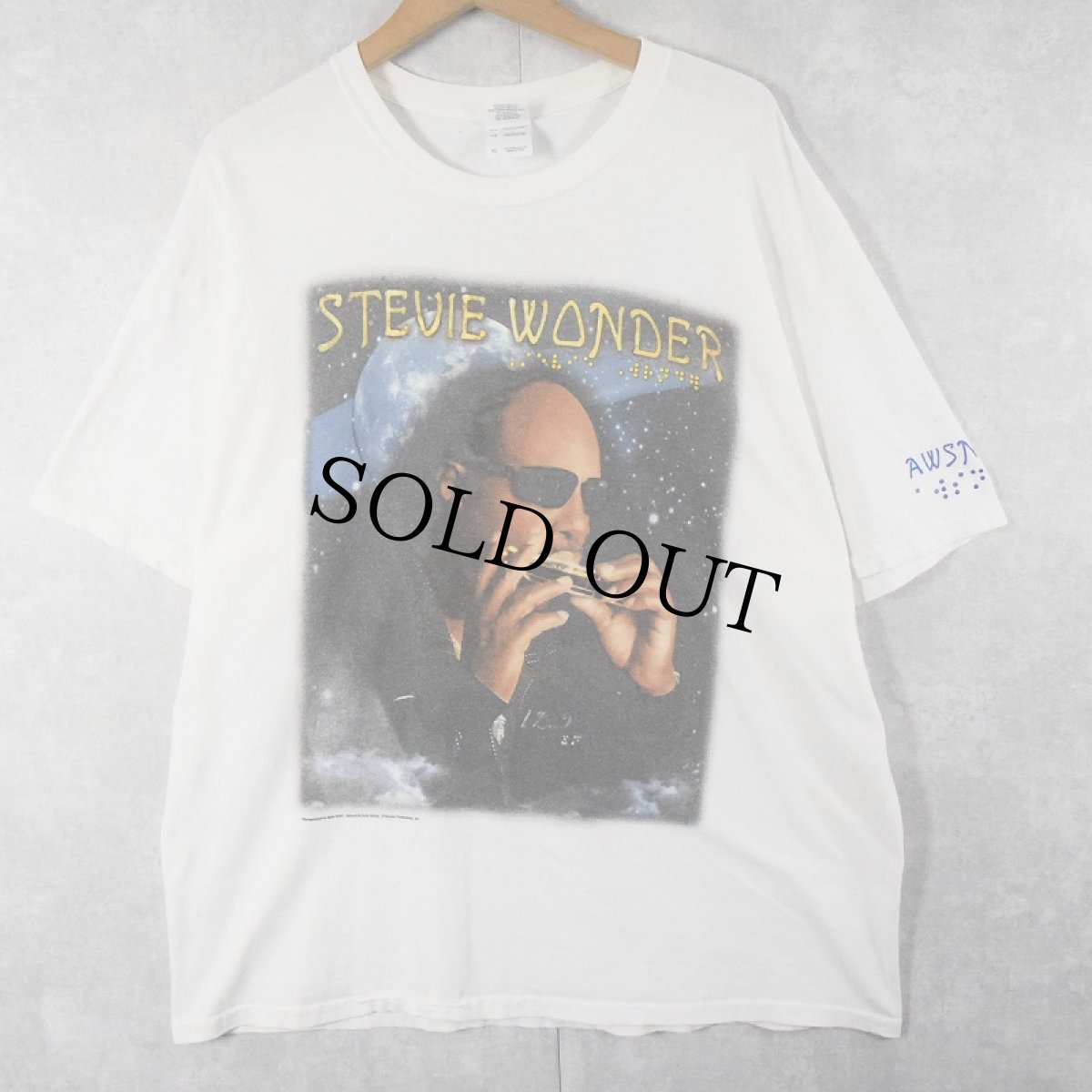 画像1: 2007 STEVIE WONDER "A WONDER SUMMER'S NIGHT" ミュージシャンツアーTシャツ XL (1)