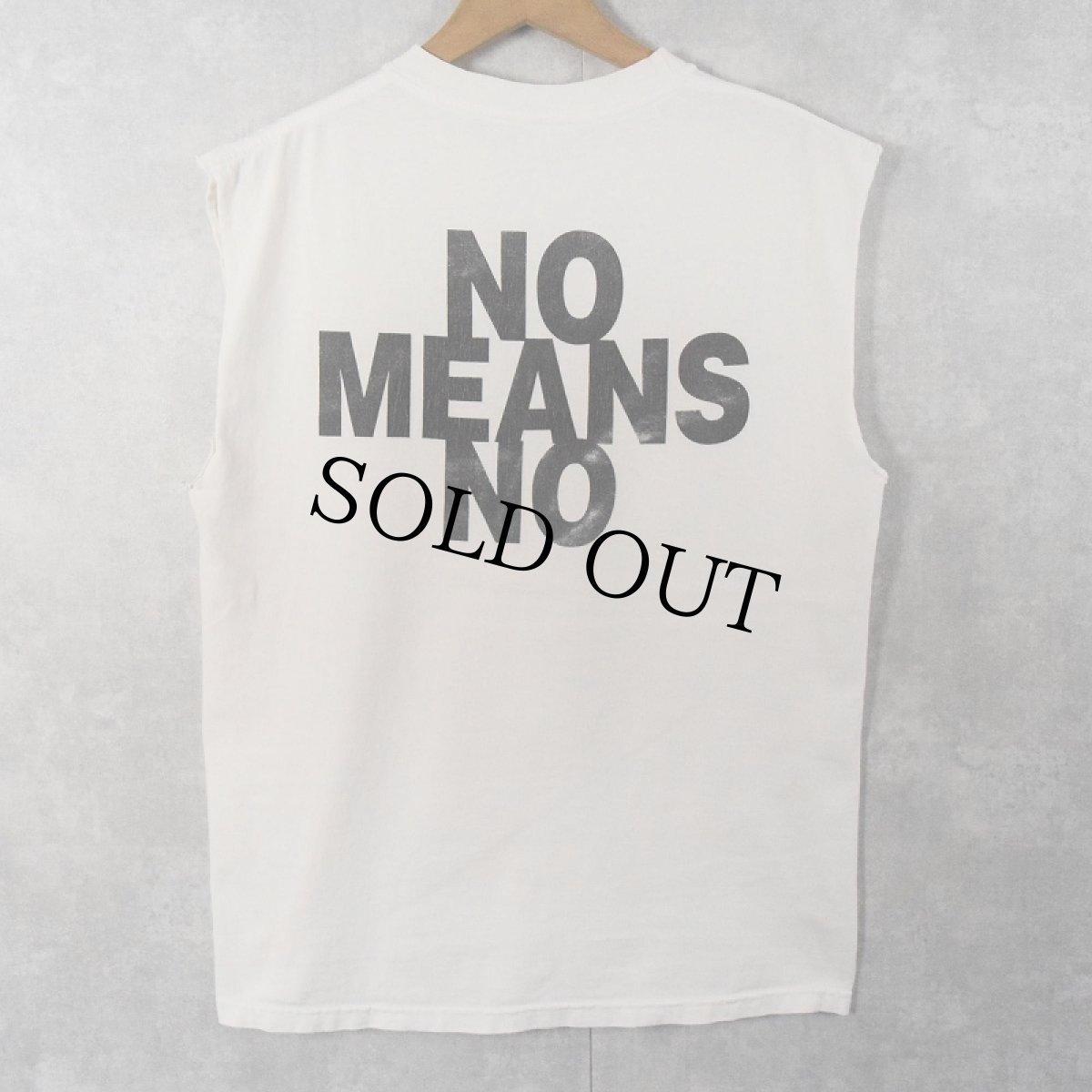 画像2: 90's〜 Nomeansno "KIll Everyone Now" カットオフスリーブ ロックバンドTシャツ (2)