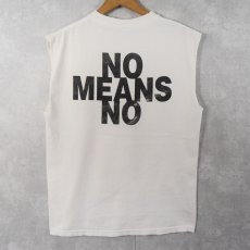 画像2: 90's〜 Nomeansno "KIll Everyone Now" カットオフスリーブ ロックバンドTシャツ (2)