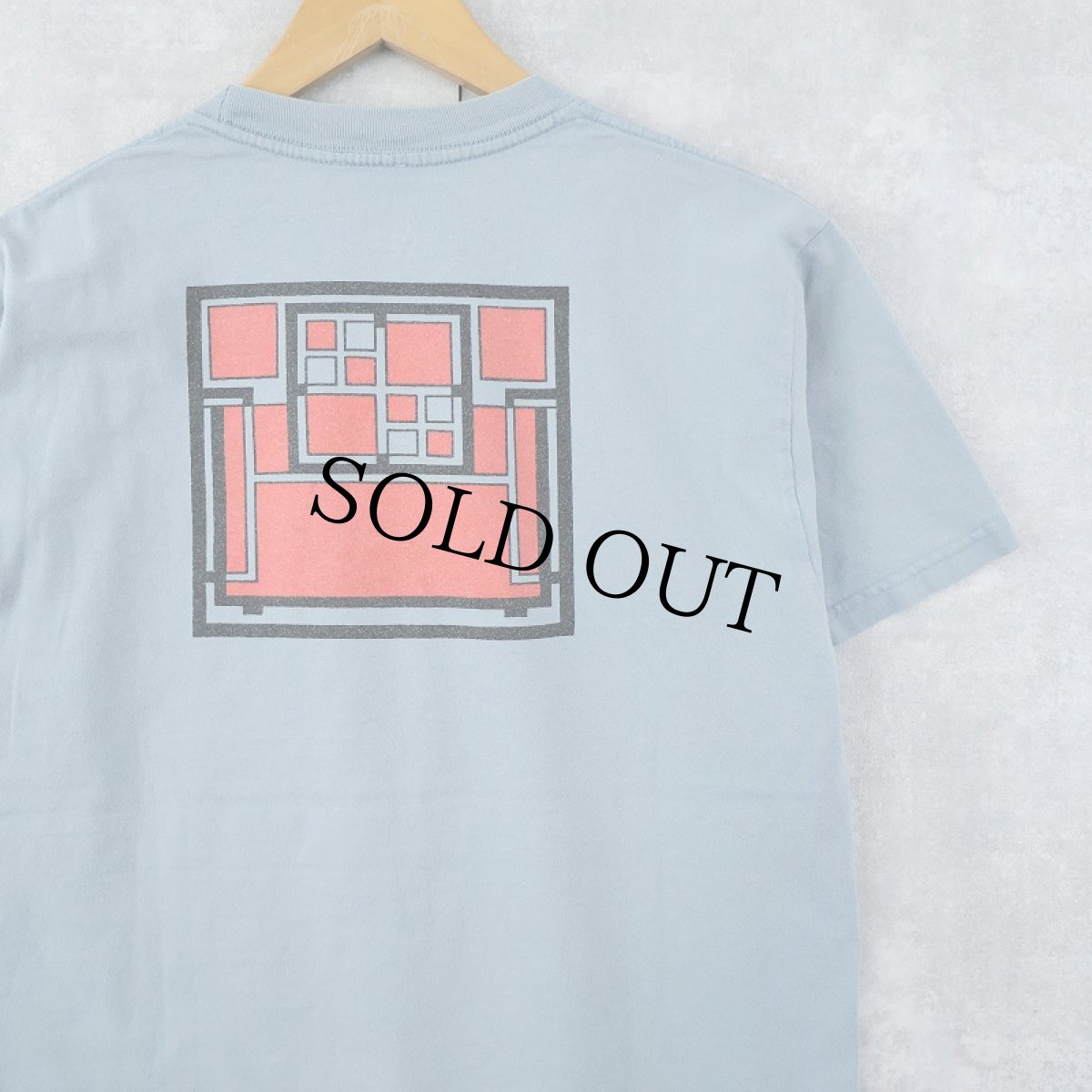 画像2: FRANK LLOYD WRIGHT 建築家プリントTシャツ M (2)