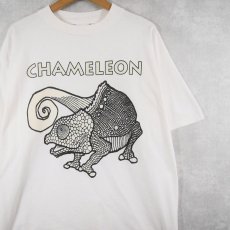 画像1: "CHAMELEON" イラストプリントTシャツ XL (1)