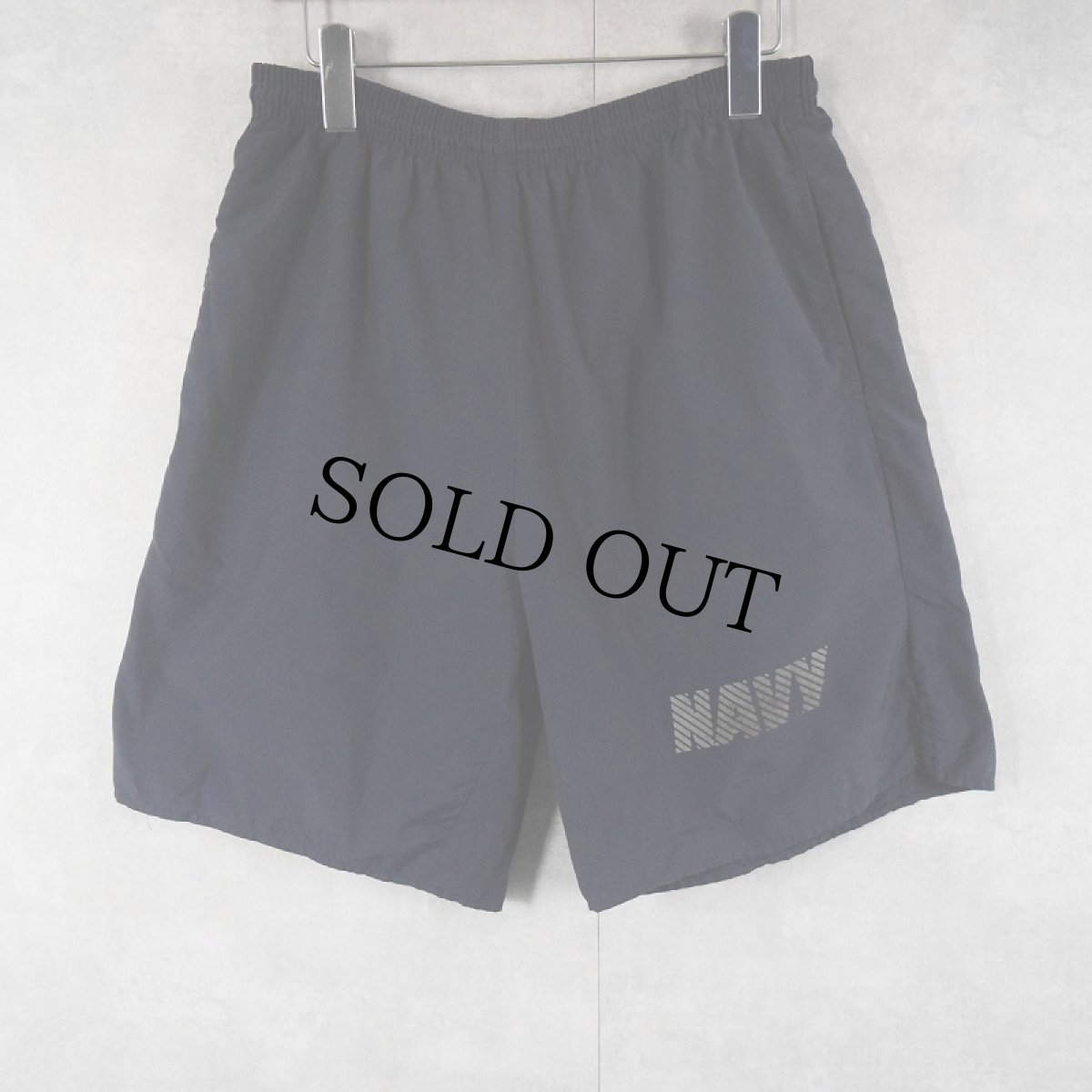 画像1: U.S.NAVY トレーニングショーツ NAVY LARGE (1)