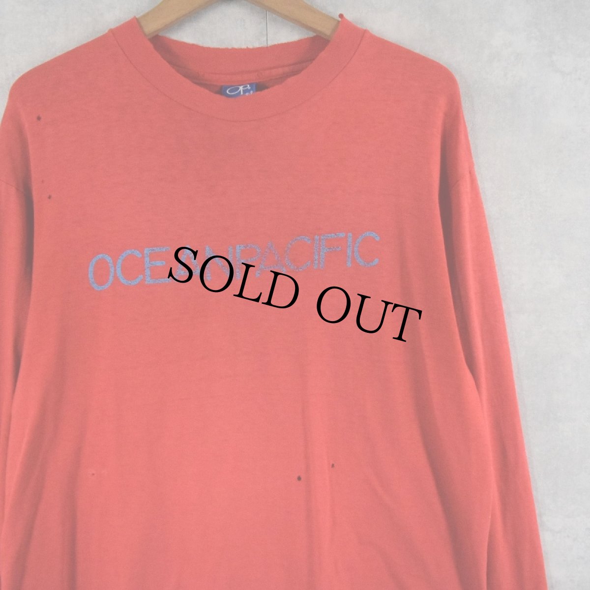 画像3: 80's Ocean Pacific USA製 イラストプリントロンT L (3)