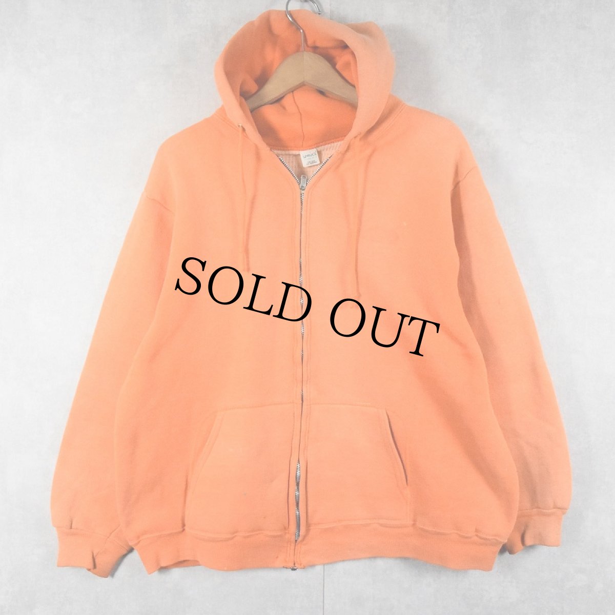 画像1: 60's MAYO SPRUCE USA製 裏サーマル スウェットジップパーカー XL (1)