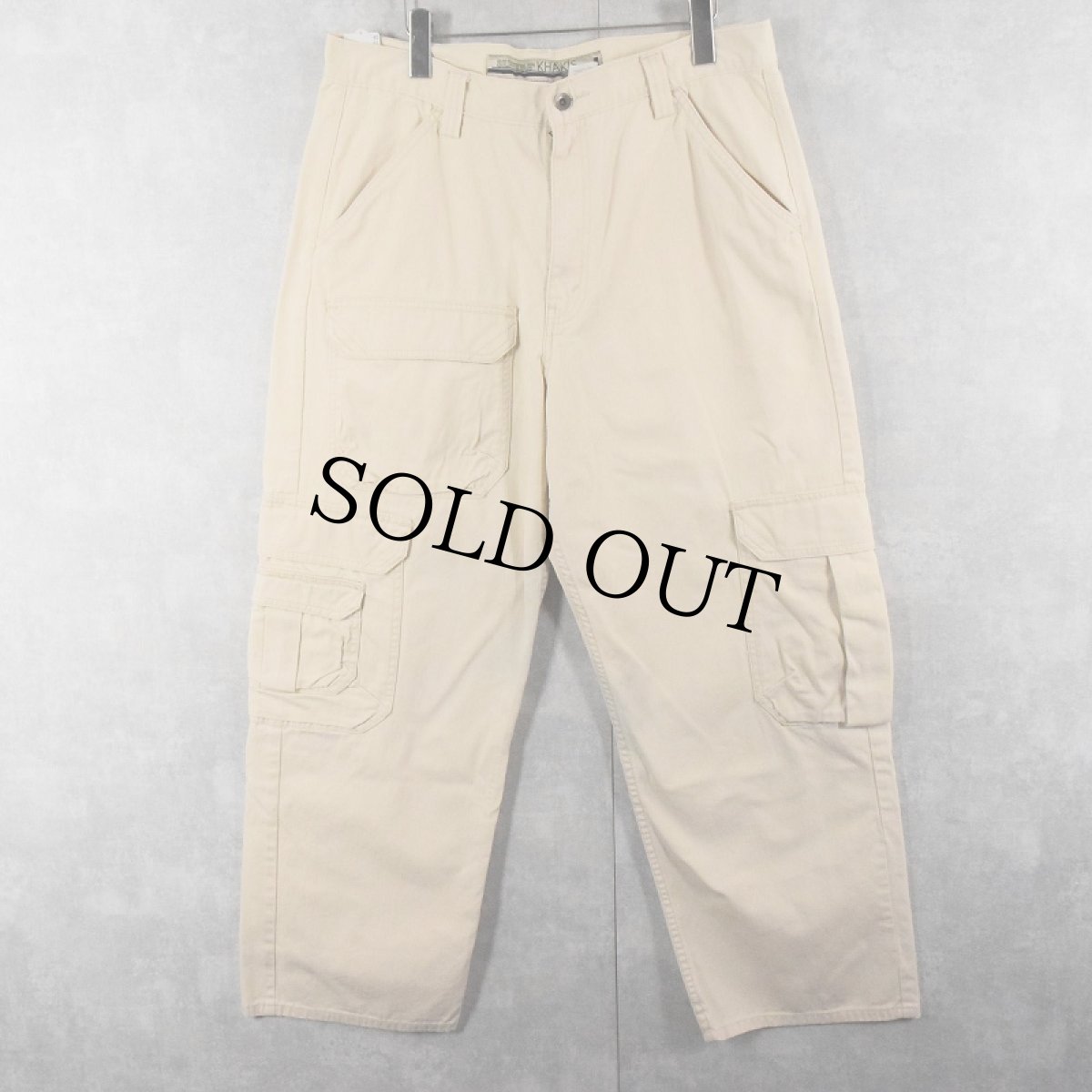 画像3: Levi's SILVERTAB "KHAKIS" コットンカーゴパンツ W35 (3)