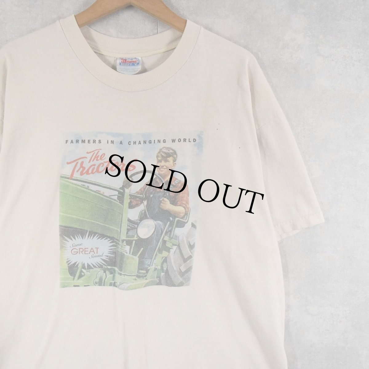 画像1: 【SALE】 The Tractors "FARMERS IN A CHANGING WORLD" カントリーロックバンドアルバムプリントTシャツ XL (1)