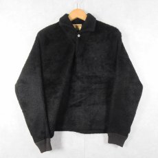 画像1: 60's KODIAK pullover by CAMPUS フェイクファー プルオーバージャケット BLACK M (1)