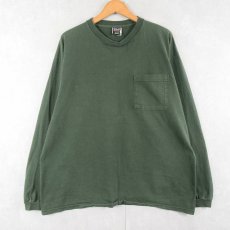 画像1: 90's patagonia USA製 ロゴ刺繍 ポケットロンT XL  (1)