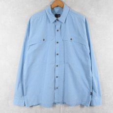 画像1: 2012SS Patagonia "ORGANIC COTTON" チェック柄 コットンシャツ L (1)