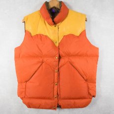 画像1: 70's Rocky Mountain Featherbed ウエスタンダウンベスト SIZE 11/12 (1)