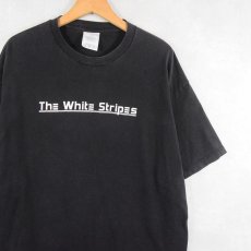 画像1: THE WHITE STRIPES ロックバンド プリントTシャツ BLACK XL (1)