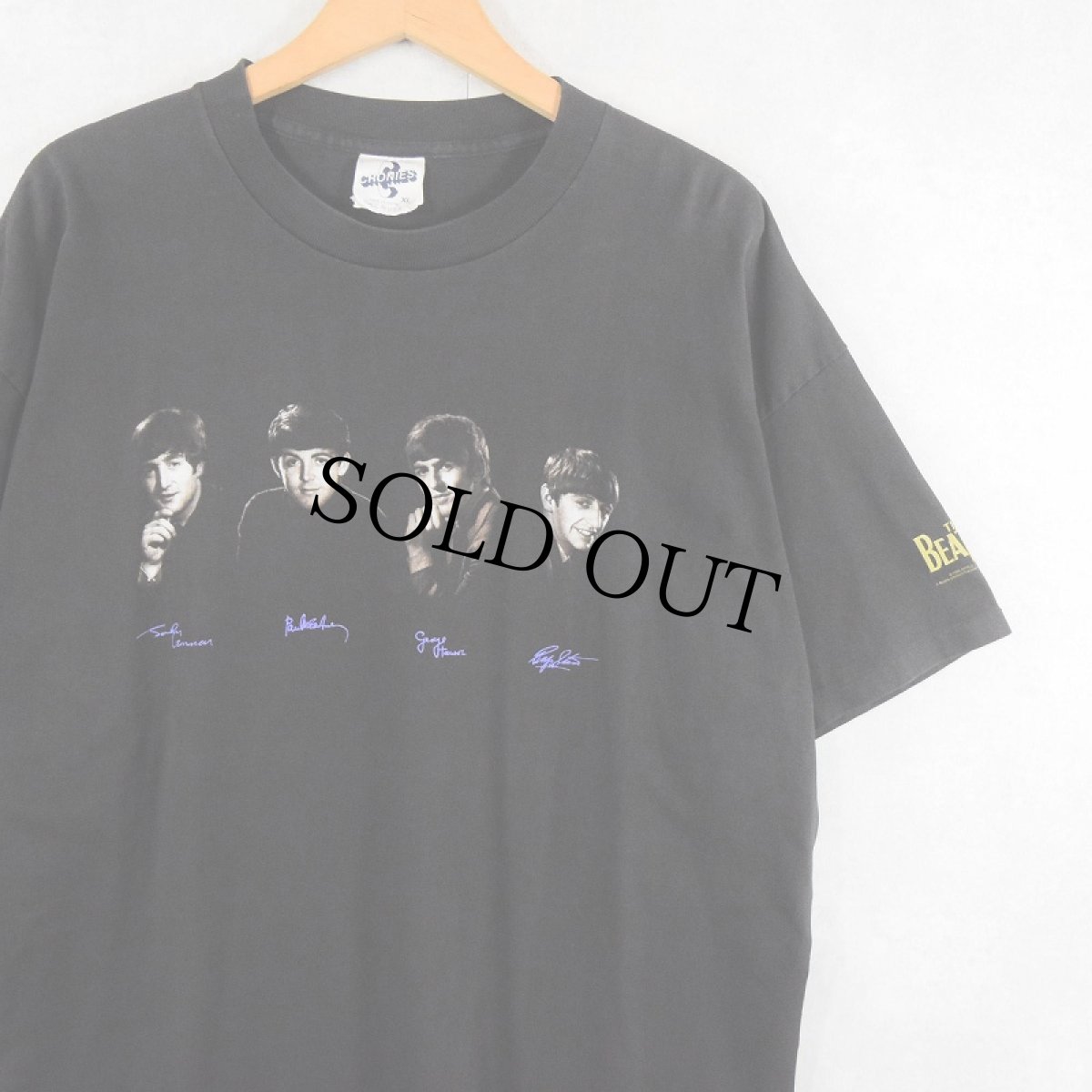 画像1: 90's THE BEATLES ロックバンドTシャツ BLACK XL (1)