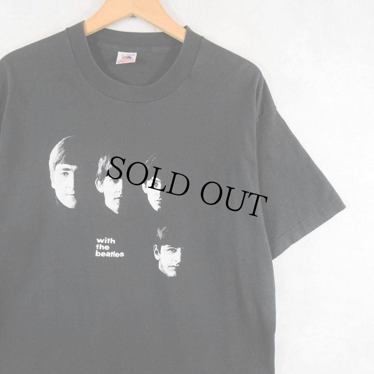 画像1: 90's THE BEATLES USA製 ロックバンドTシャツ BLACK L (1)
