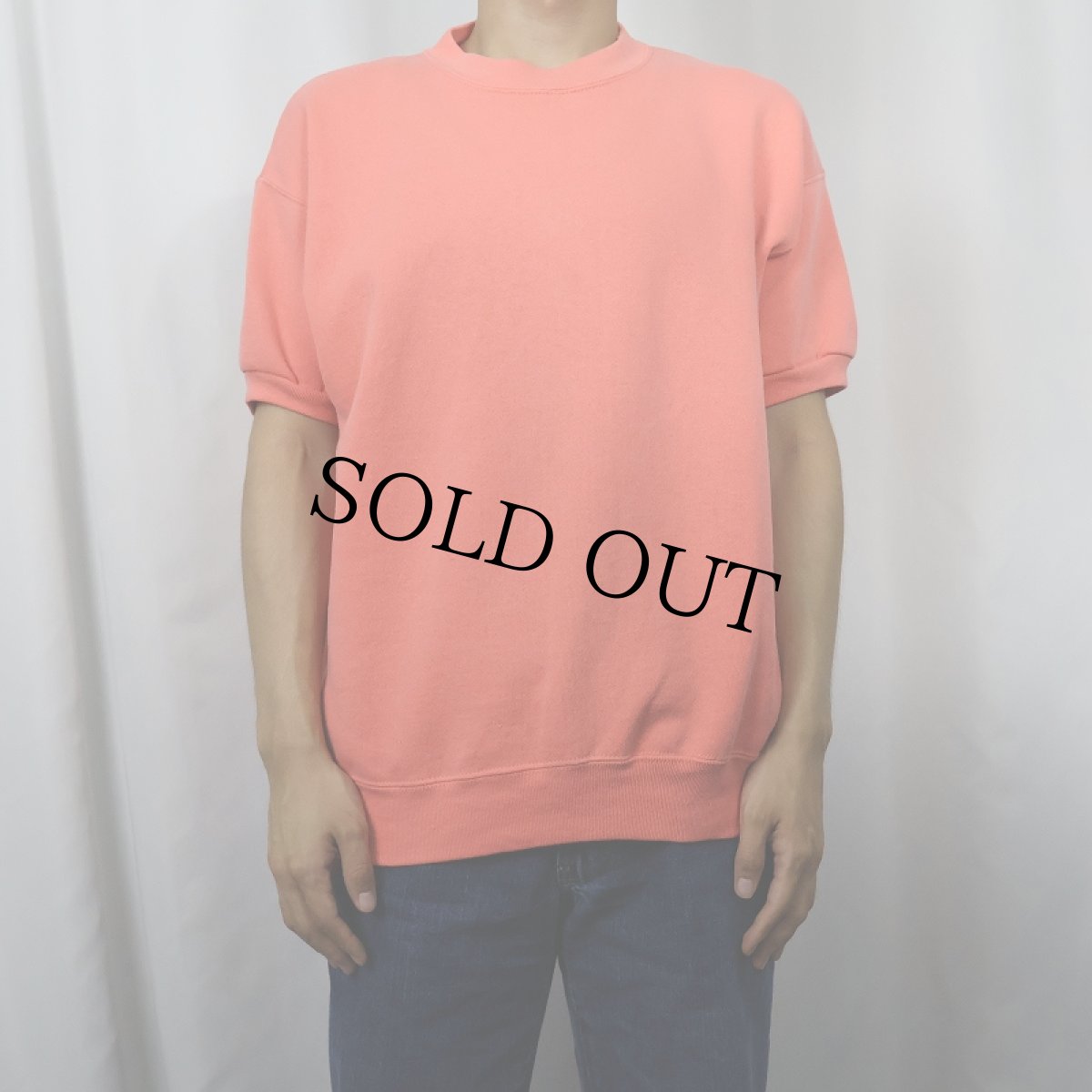 画像2: 90's Tultex USA製 無地 半袖スウェット L (2)