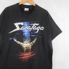 画像1: SAVATAGE ヘヴィメタル・バンド プリントTシャツ BLACK XL (1)