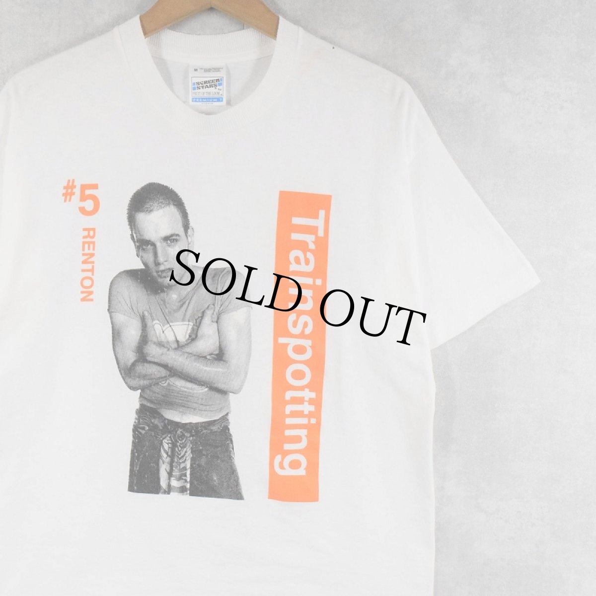 画像1: 90's Trainspotting "#5 RENTON" ムービーTシャツ M (1)