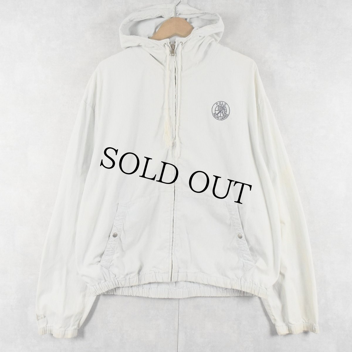 画像2: 90's POLO Ralph Lauren USA製 クッキー刺繍 ストライプ柄 コットンスイングトップ L (2)