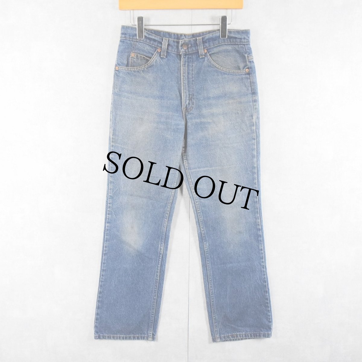画像1: 90's Levi's 517 USA製 オレンジタブ ブーツカットデニムパンツ W31 (1)
