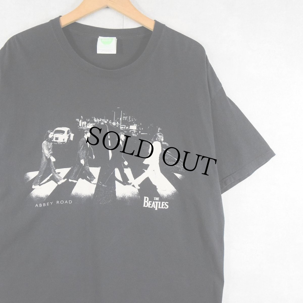 画像1: 2005 THE BEATLES "ABBEY ROAD" ロックバンドアルバムTシャツ BLACK XL (1)