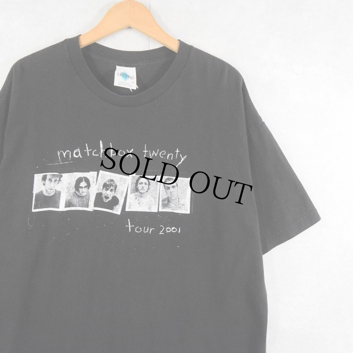 画像1: 2001 Matchbox Twenty ロックバンド ツアープリントTシャツ BLACK XL (1)