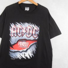 画像1: 90's AC/DC USA製 "THE RAZORS EDGE" ロックバンドツアーTシャツ BLACK XL (1)