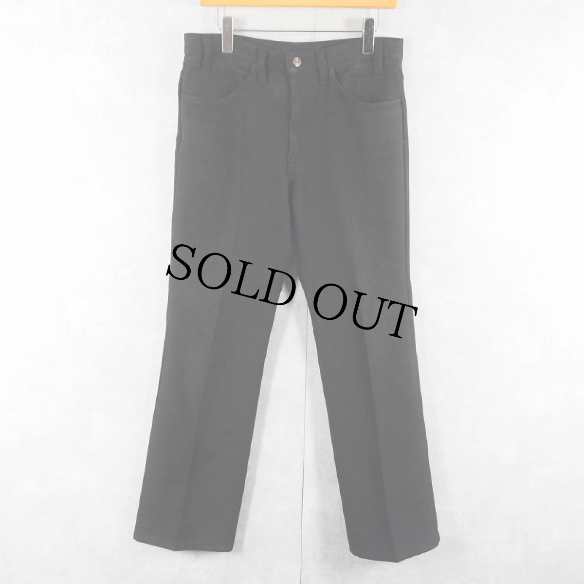 画像1: 90's Levi's 517 USA製 "STA-PREST" PANTS BLACK W32 (1)