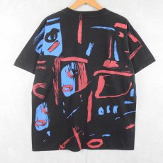 画像2: 90's Miles Davis USA製 "Headshot III" ジャズミュージシャン アートプリントTシャツ BLACK L (2)