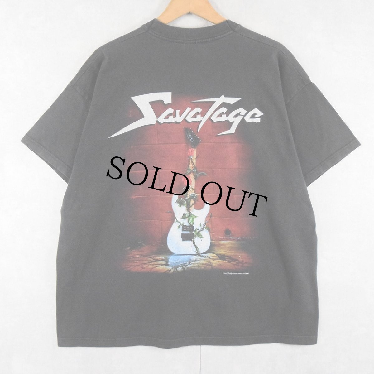 画像2: SAVATAGE ヘヴィメタル・バンド プリントTシャツ BLACK XL (2)