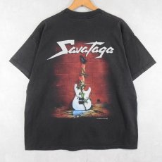 画像2: SAVATAGE ヘヴィメタル・バンド プリントTシャツ BLACK XL (2)