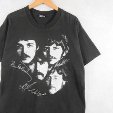 画像1: 90's BEATLES USA製 ロックバンドTシャツ BLACK XL (1)