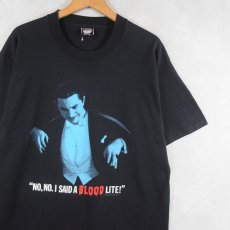 画像1: 90's Dracula USA製 "NO, NO. I SAID A BLOOD LITE!" プリントTシャツ BLACK XL (1)