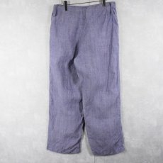 画像2: 50〜60's FRENCH MILITARY リネンセーラーパンツ "ワンウォッシュ" DEADSTOCK【W32 L29】 (2)