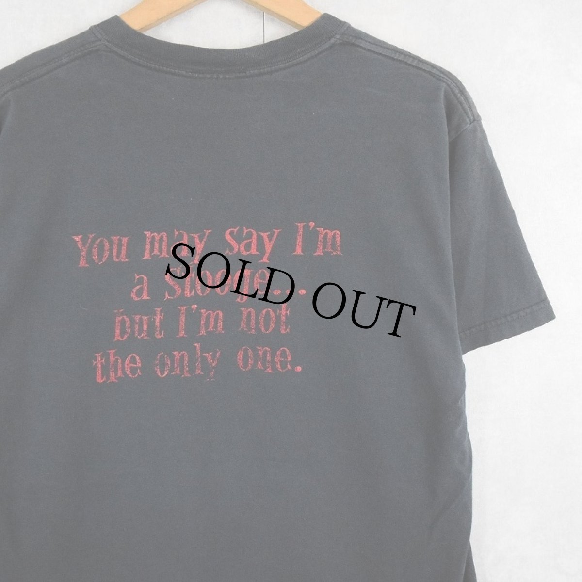 画像2: 90's The Three Stooges "John Lennon" パロディプリントTシャツ BLACK (2)