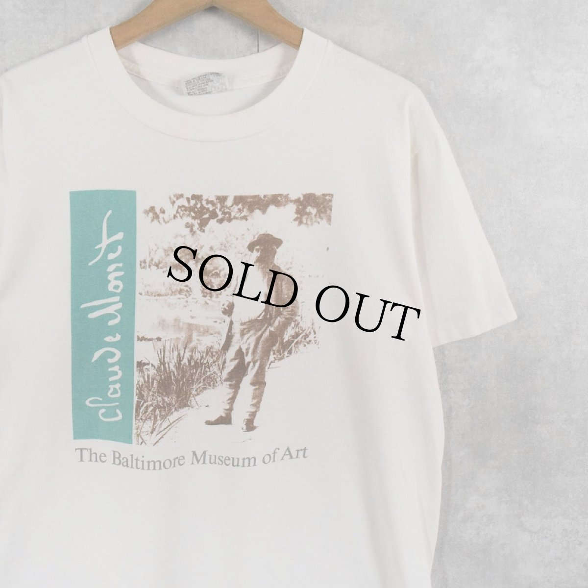 画像1: 90's Claude Monet "The Baltimore Museum of Art" フォトプリントTシャツ L (1)