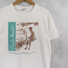 画像1: 90's Claude Monet "The Baltimore Museum of Art" フォトプリントTシャツ L (1)