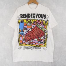 画像1: 90's RENDEZVOUS レストランプリントTシャツ (1)