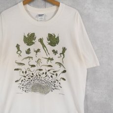 画像1: 90's〜 LIBERTY GRAPHICS "Diana Dee Tyler" USA製 カエルイラストプリントTシャツ L (1)