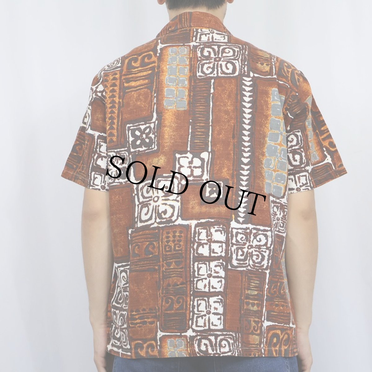 画像3: 70's CALIFORNIA  for JCPenney オールオーバーパターン コットン×ポリエステルアロハシャツ L (3)