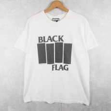 画像1: BLACK FLAG ハードコアパンクバンドプリントTシャツ L (1)
