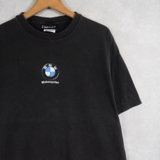画像1: 2000's BMW Motorcycles "I never knew..." バイクメーカープリントTシャツ BLACK XL (1)