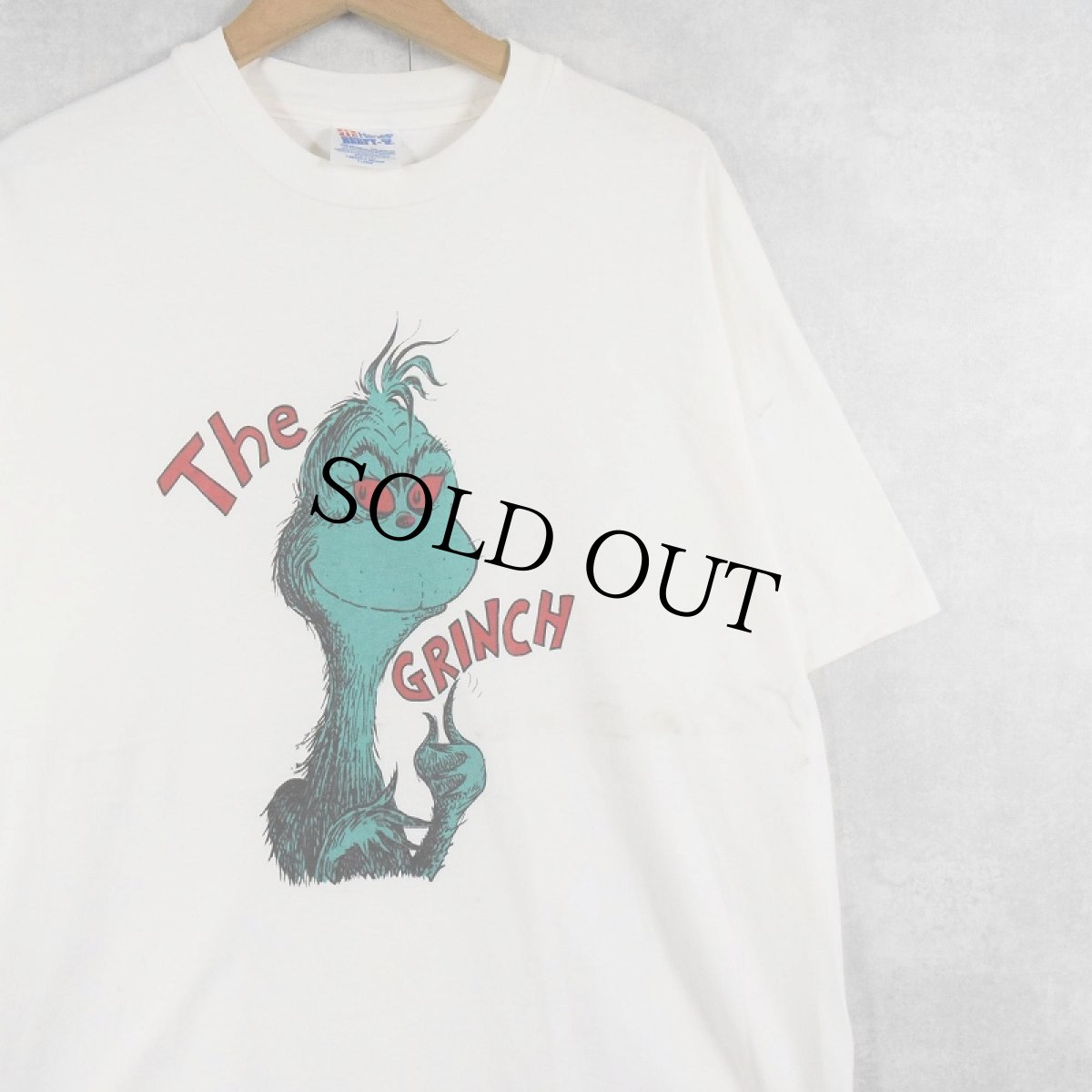 画像1: 90's Dr.Seuss "The GRINCH" キャラクタープリントTシャツ XL (1)