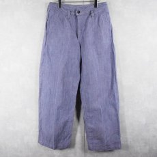 画像1: 50〜60's FRENCH MILITARY リネンセーラーパンツ "ワンウォッシュ" DEADSTOCK 【W30 L28】 (1)