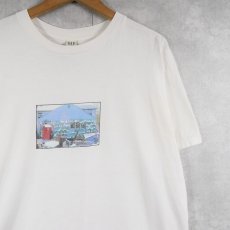 画像1: 90's GAP USA製 プリントTシャツ M (1)