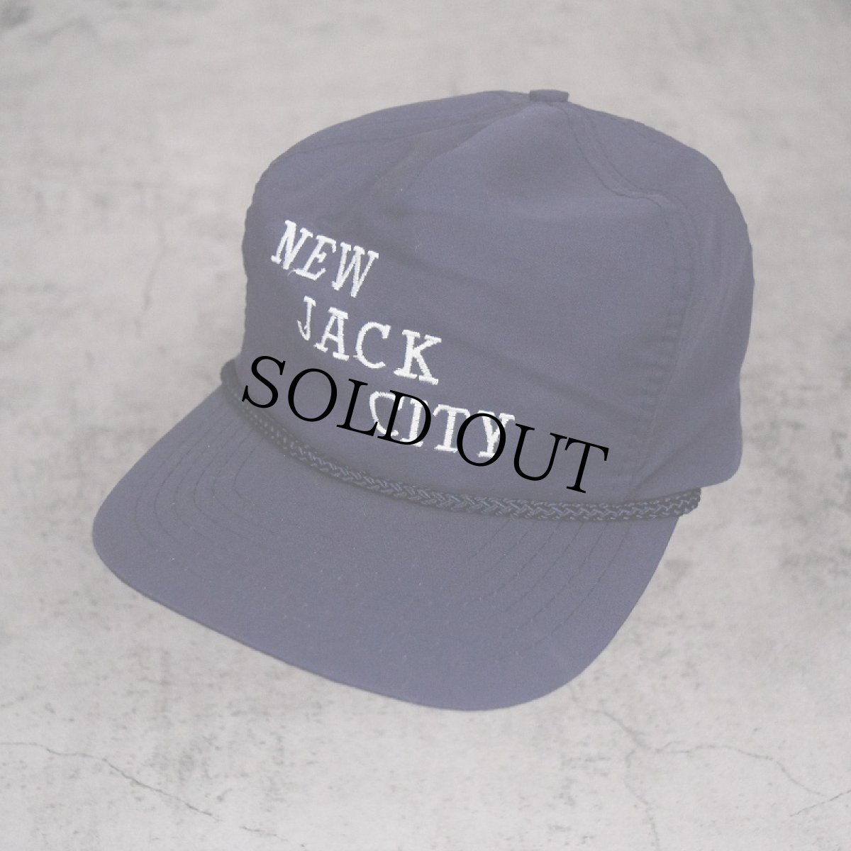 画像1: 90's〜 "NEW JACK CITY" 刺繍キャップ NAVY ONESIZE (1)