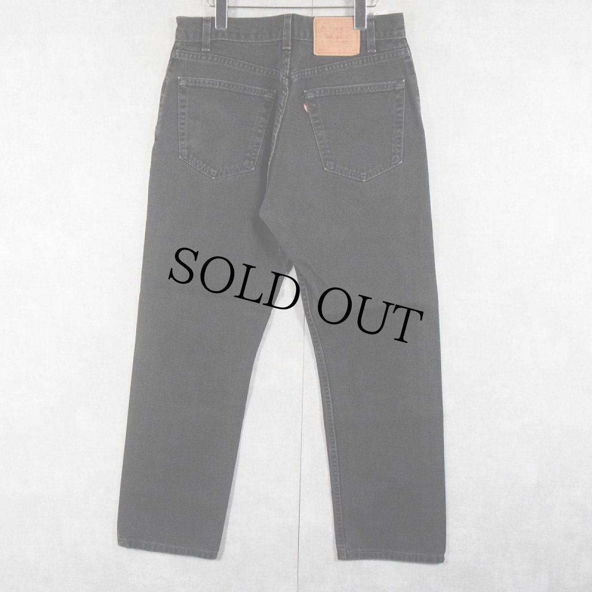 画像2: 2000's Levi's 505 REGULAR FIT STRAIGHT LEG USA製 "サルファブラック" ブラックデニムパンツ W33 (2)