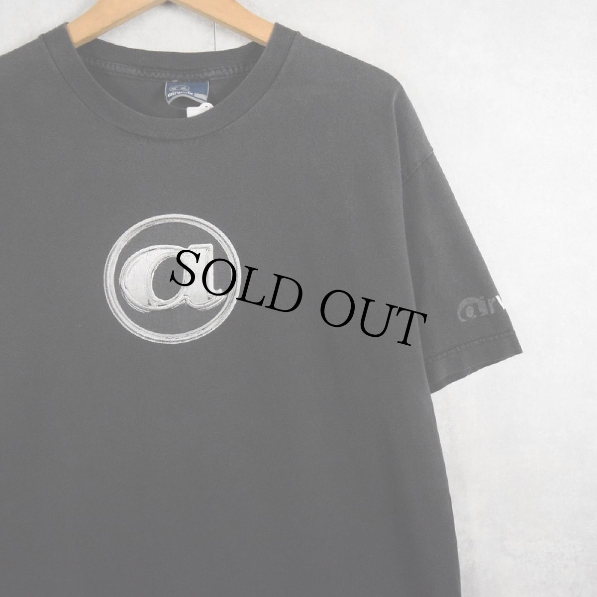 画像1: airwalk ロゴプリントTシャツ BLACK L (1)