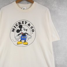 画像1: 90's MICKEY&CO USA製 "MICKEY MOUSE" キャラクタープリントTシャツ ONE SIZE (1)